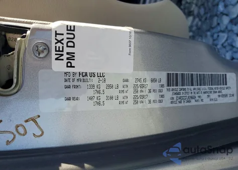 2018 Dodge Grand Caravan Sxt z USA, uszkodzony, nr VIN 2C4RDGCG7JR206694